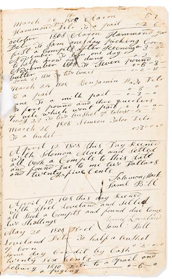 (MORMONS.) Personal letter from Joseph Smith's maternal grandmother Lydia Mack, among papers of his New Hampshire uncle.